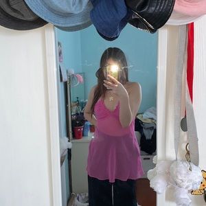 La senza babydoll hot pink top